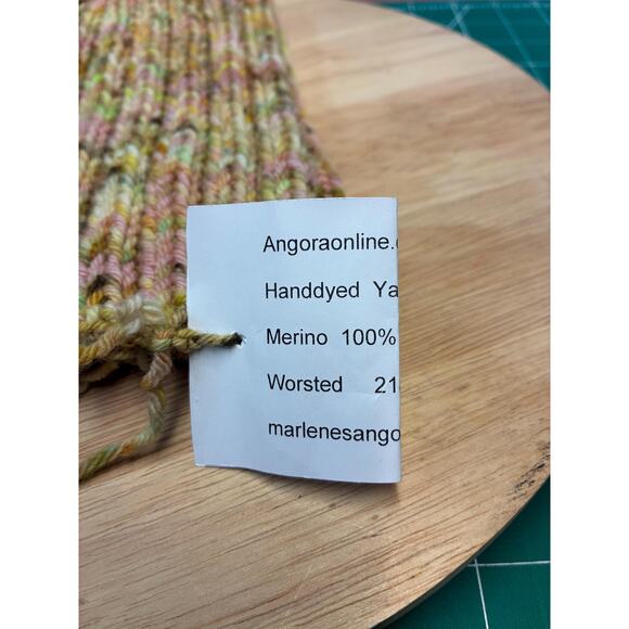 Hand Knit Merino Wool Beanie | Hand-Dyed Yarn OOAK main image 10